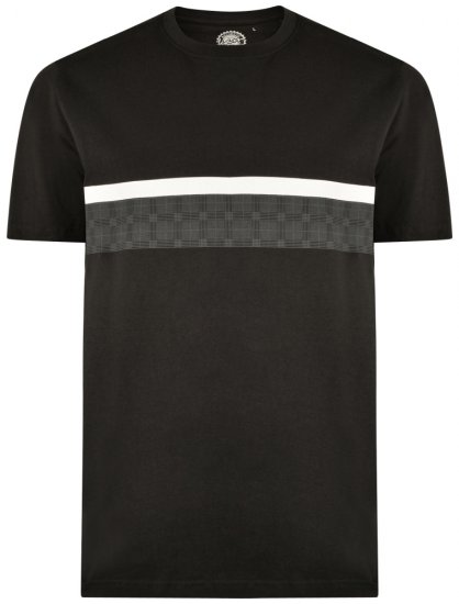 Kam Jeans 5307 T-shirt Black - Herren-T-Shirts - Herren-T-Shirts in großen Größen
