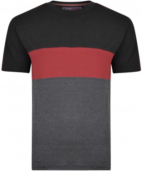 Kam Jeans 5322 T-shirts black - Herren-T-Shirts - Herren-T-Shirts in großen Größen