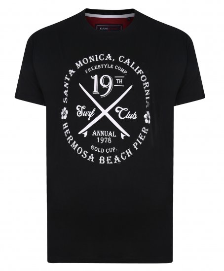 Kam Jeans 5331 Twin pack California Tee - Herren-T-Shirts - Herren-T-Shirts in großen Größen