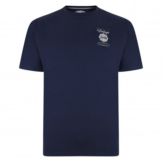Kam Jeans 5348 T-shirt Vintage/Denim Twin Pack - Herren-T-Shirts - Herren-T-Shirts in großen Größen