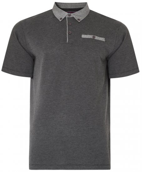 Kam Jeans 5402 T-shirt Charcoal - Polo-shirts für herren - Polo-Shirts für Herren in großen Größen