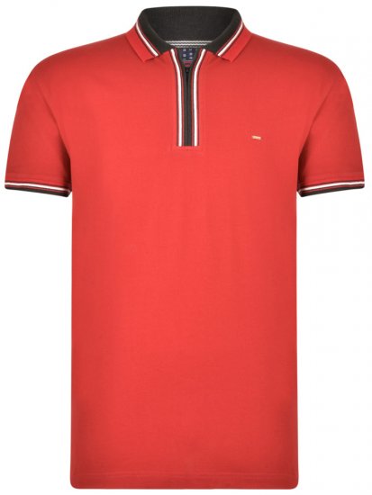Kam Jeans 5409 Polo Burgundy - Polo-shirts für herren - Polo-Shirts für Herren in großen Größen