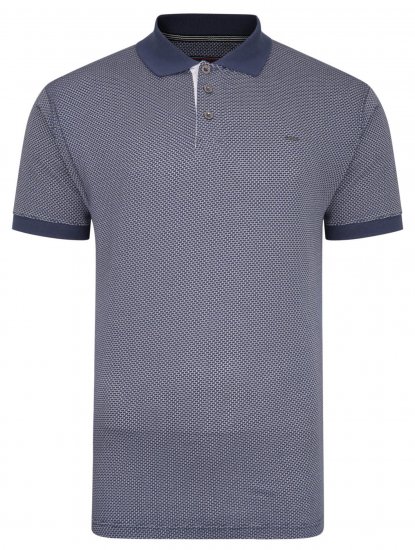 Kam Jeans Casual Look Polo Insignia Blue - Polo-shirts für herren - Polo-Shirts für Herren in großen Größen