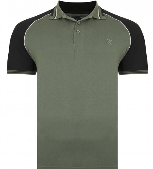 Kam Jeans 5445 Pique Polo Khaki - Polo-shirts für herren - Polo-Shirts für Herren in großen Größen