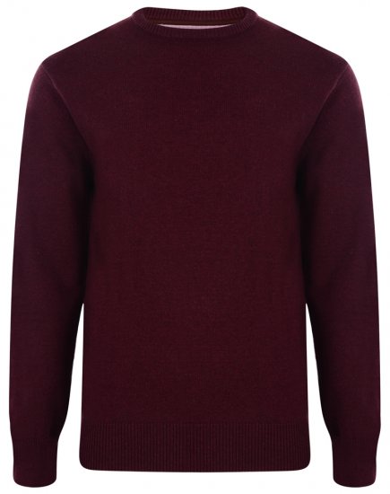 Kam Jeans Knitted Sweater Burgundy - Herren-sweater und -hoodies - Herren-Sweater und -Hoodies in großen Größen