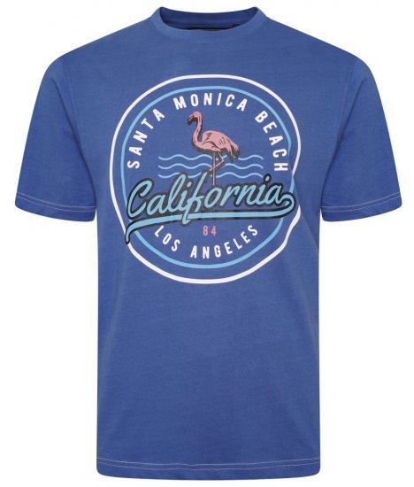 Kam Jeans 5707 Santa Monica Tee Navy - Herren-T-Shirts - Herren-T-Shirts in großen Größen