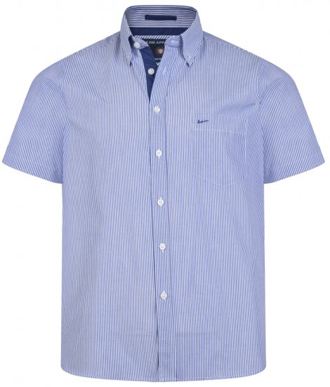 Kam Jeans 6164 Short Sleeve Shirt Navy - Herrenhemden - Herrenhemden in großen Größen