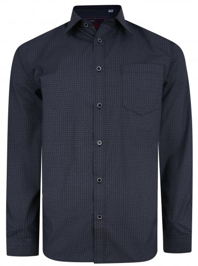 Kam Jeans 6209 LS Smart Pattern Print Shirt - Herrenhemden - Herrenhemden in großen Größen