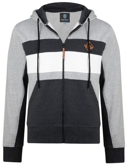 Kam Jeans 701 Cut and Sew Hoodie Grey - Herren-sweater und -hoodies - Herren-Sweater und -Hoodies in großen Größen