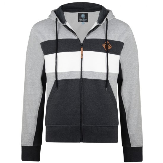 Kam Jeans 701 Cut and Sew Hoodie Grey - Herren-sweater und -hoodies - Herren-Sweater und -Hoodies in großen Größen