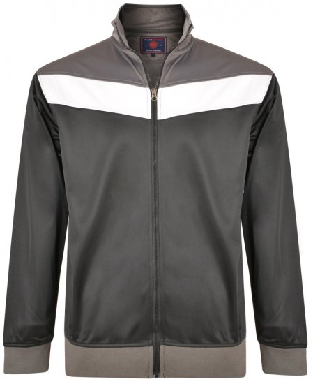 Kam Jeans 7014 Track Jacket Black - Herren-sweater und -hoodies - Herren-Sweater und -Hoodies in großen Größen