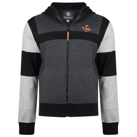 Kam Jeans 702 Cut and Sew Hoodie Charcoal - Herren-sweater und -hoodies - Herren-Sweater und -Hoodies in großen Größen