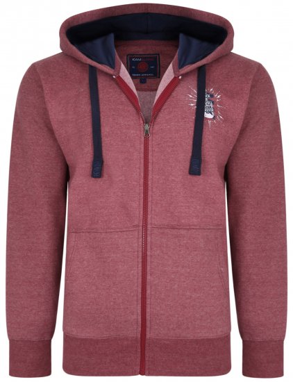 Kam Jeans 7029 Hoodie Cordovan - Herren-sweater und -hoodies - Herren-Sweater und -Hoodies in großen Größen