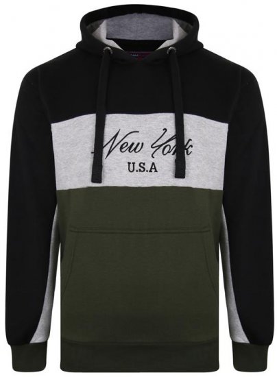 Kam Jeans 7033 NY Over The Head Hoodie Khaki - Herren-sweater und -hoodies - Herren-Sweater und -Hoodies in großen Größen