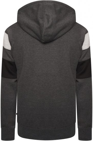 Kam Jeans 7068 Cut & Sew Over Head Hoody Charcoal - Herren-sweater und -hoodies - Herren-Sweater und -Hoodies in großen Größen