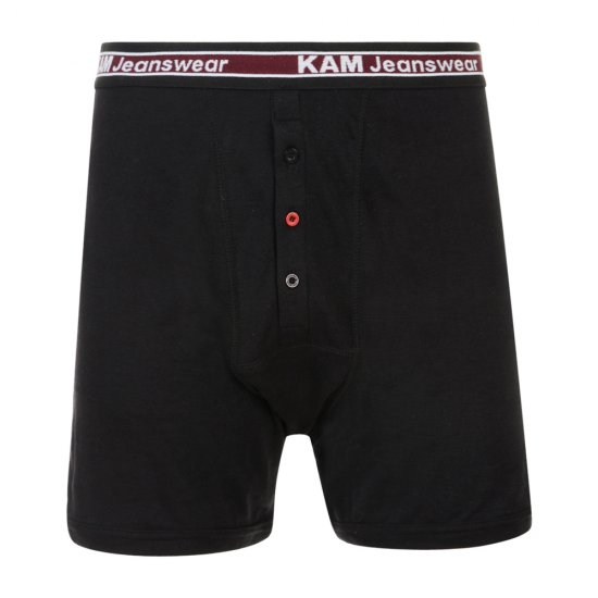 Kam Jeans Boxershorts Schwarz, Grau, Dunkelblau 3-Pack - Herrenunterwäsche & bademode - Herrenunterwäsche & Bademode in großen Größen