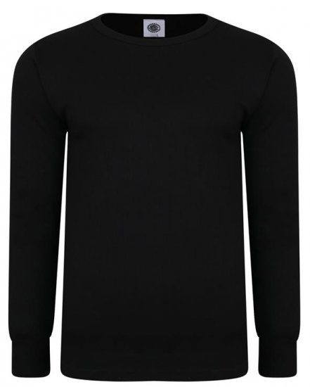 Kam Jeans 832 LS Thermal T-Shirt Black - Herrenunterwäsche & bademode - Herrenunterwäsche & Bademode in großen Größen