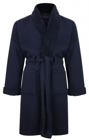 Kam Jeans 878 Sherpa Lined Dressing Robe - Herrenunterwäsche & bademode - Herrenunterwäsche & Bademode in großen Größen