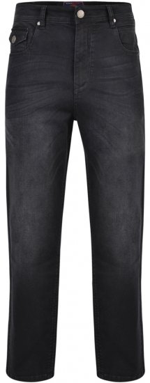 Kam Jeans Alonso Black Used - Herren-jeans & -hosen - Herren-Jeans & -Hosen in großen Größen