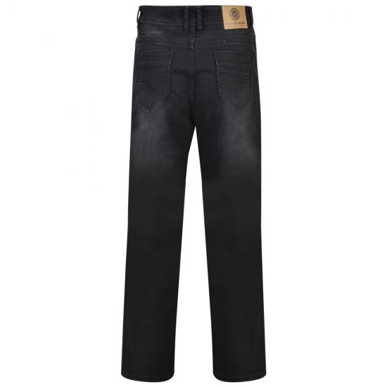 Kam Jeans Alonso Black Used - Herren-jeans & -hosen - Herren-Jeans & -Hosen in großen Größen