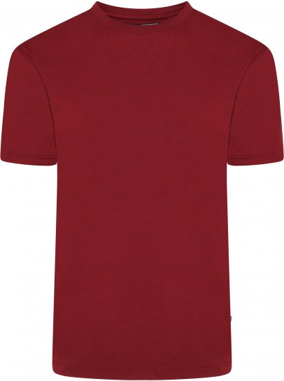 Kam Jeans AP001 XT Active Performance Marl Tee Burgundy - Herren-T-Shirts in großen Größen - Herren-T-Shirts in großen Größen