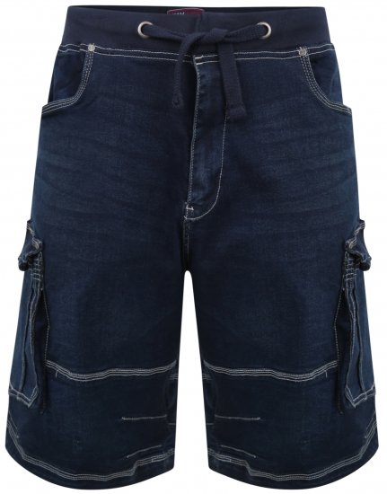 Kam Jeans Dito Denim Shorts Mid Used Blue - Herrenshorts - Herrenshorts in großen Größen