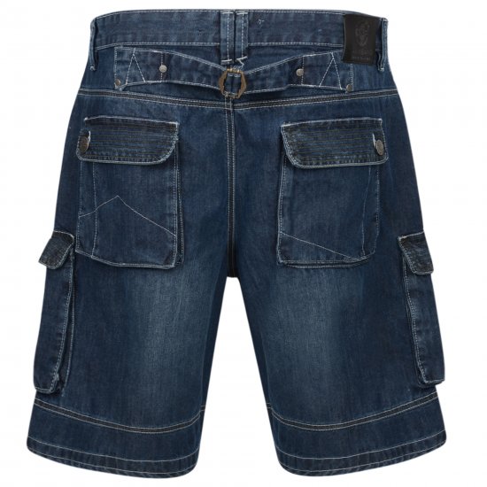 Kam Jeans Francis Dark Used - Herrenshorts - Herrenshorts in großen Größen