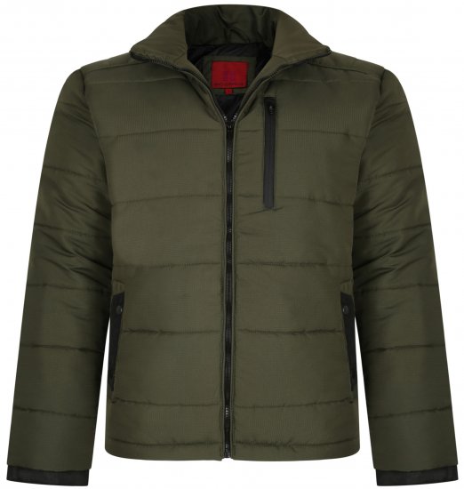 Kam Jeans KV114 Puffer Jacket Khaki - Herren jacken - Herren Jacken in großen Größen