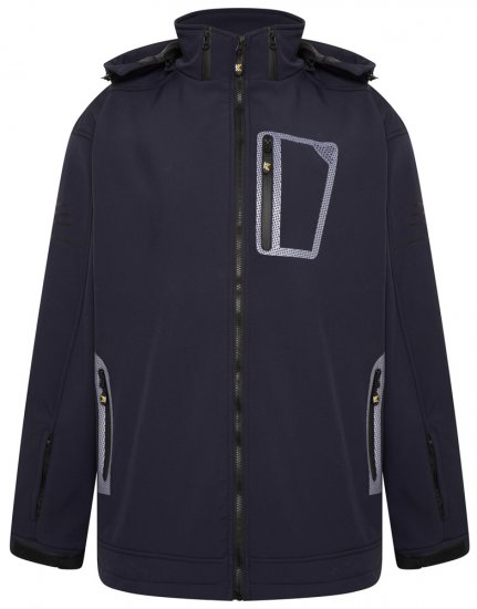 Kam Jeans KV39 Softshelljacke Marineblau - Herren jacken - Herren Jacken in großen Größen