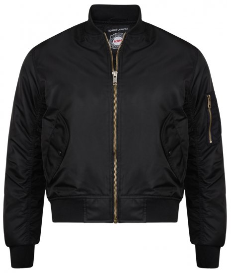 Kam Jeans KV75 Bomber Jacket Black - Herren jacken - Herren Jacken in großen Größen