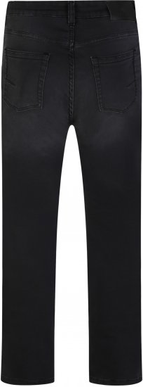 Kam Jeans Nunez Knitted Denim Stretch Fashion Jeans Charcoal - Herren-jeans & -hosen - Herren-Jeans & -Hosen in großen Größen