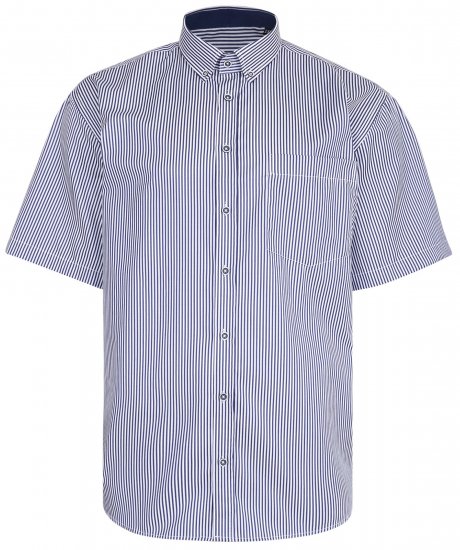Kam Jeans 643 Premium Short Sleeve Shirt Navy - Herrenhemden - Herrenhemden in großen Größen