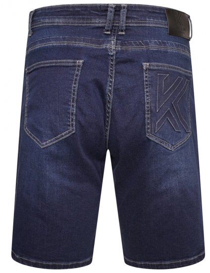 Kam Jeans Vigo2 Jeans Shorts Dark Used - Herrenshorts - Herrenshorts in großen Größen