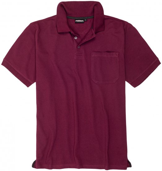 Adamo Klaas Regular fit Polo Shirt with Pocket Blackberry - Polo-shirts für herren - Polo-Shirts für Herren in großen Größen