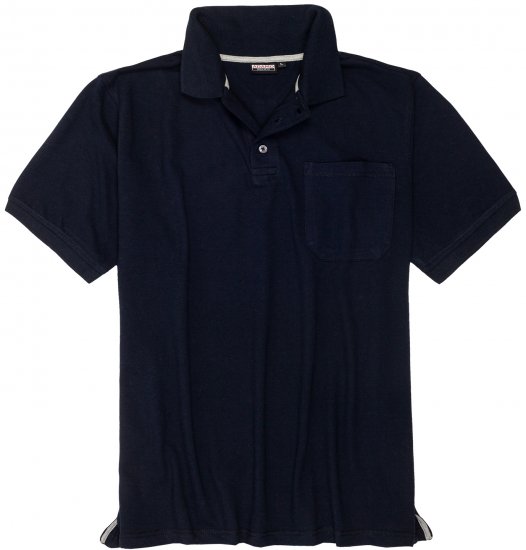 Adamo Klaas Regular fit Polo Shirt with Pocket Navy - Polo-shirts für herren - Polo-Shirts für Herren in großen Größen