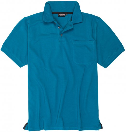 Adamo Klaas Regular fit Polo Shirt with Pocket Petrol - Polo-shirts für herren - Polo-Shirts für Herren in großen Größen