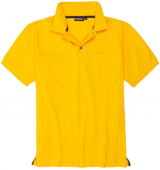 Adamo Klaas Regular fit Polo Shirt with Pocket Yellow - Polo-shirts für herren - Polo-Shirts für Herren in großen Größen