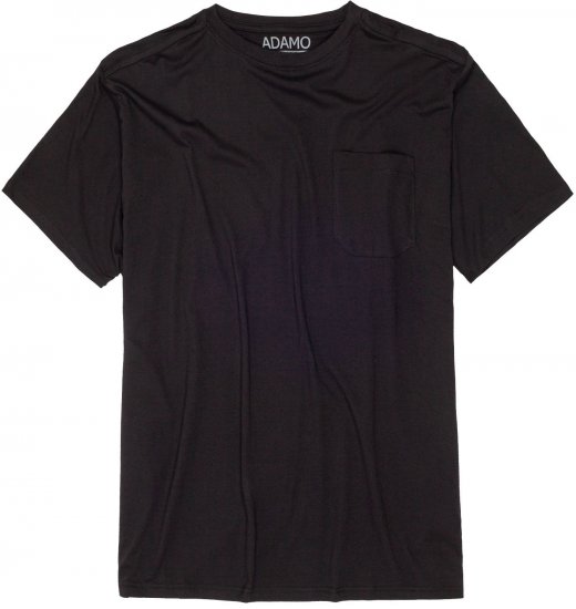 Adamo Kody Regular fit T-shirt with Pocket Black - Herren-T-Shirts - Herren-T-Shirts in großen Größen