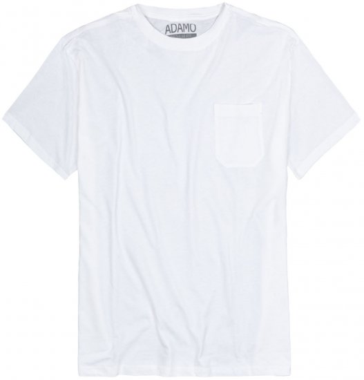 Adamo Kody Regular fit T-shirt with Pocket White - Herren-T-Shirts - Herren-T-Shirts in großen Größen