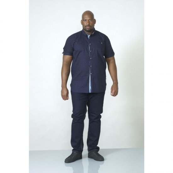D555 Kurt Printed Short Sleeve Shirt - Herrenhemden - Herrenhemden in großen Größen