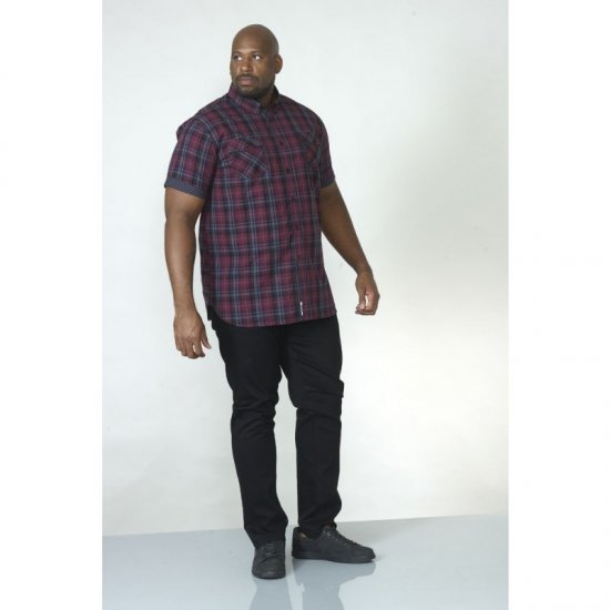 D555 Herbie Short Sleeve Shirt - Herrenhemden - Herrenhemden in großen Größen