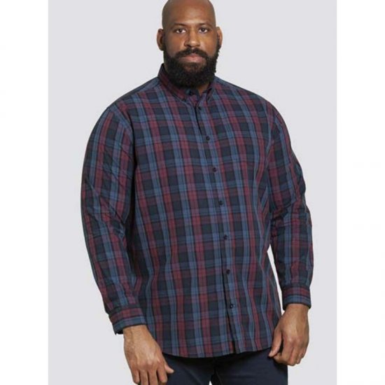 D555 Enderby Long Sleeve Shirt - Herrenhemden - Herrenhemden in großen Größen