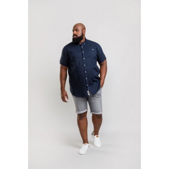 D555 Brixton Shirt Navy - Herrenhemden - Herrenhemden in großen Größen