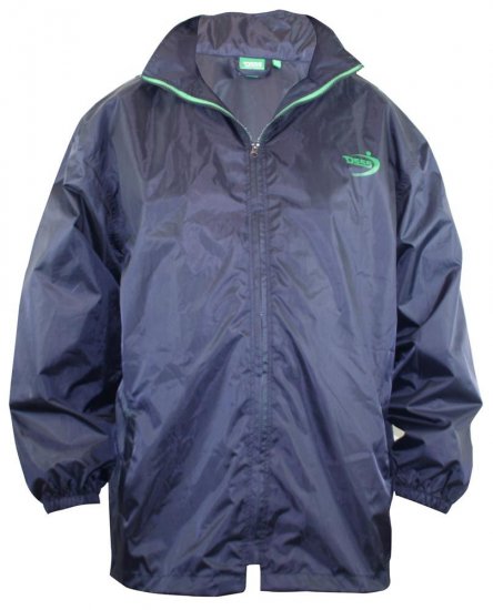 D555 Zac "Packaway" Regenjacke Dunkelblau - Sportbekleidung & outdoor - Sportbekleidung in große größen für herren