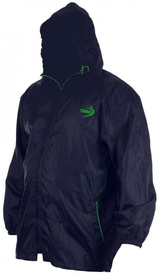 D555 Zac "Packaway" Regenjacke Dunkelblau - Sportbekleidung & outdoor - Sportbekleidung in große größen für herren