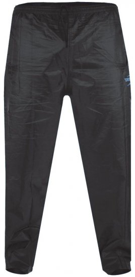 D555 Elba "Packaway" Regenhosen Schwarz - Sportbekleidung & outdoor - Sportbekleidung in große größen für herren