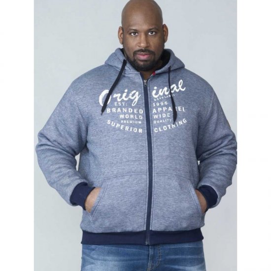 D555 Murdoch Sherpa Lined Hoodie - Herren-sweater und -hoodies - Herren-Sweater und -Hoodies in großen Größen