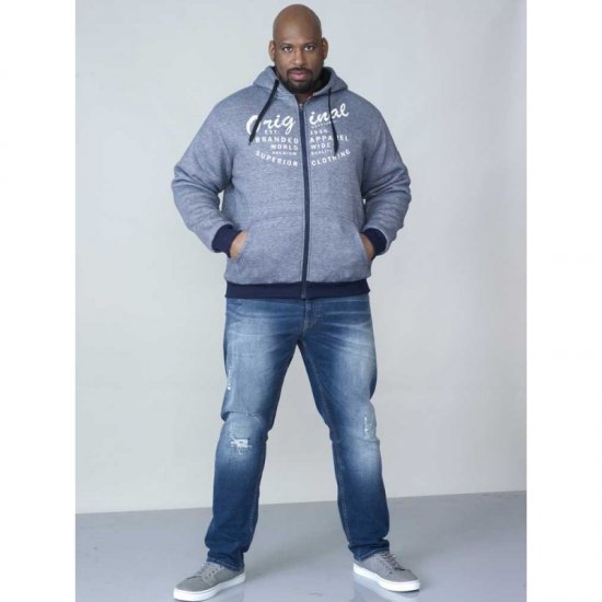 D555 Murdoch Sherpa Lined Hoodie - Herren-sweater und -hoodies - Herren-Sweater und -Hoodies in großen Größen