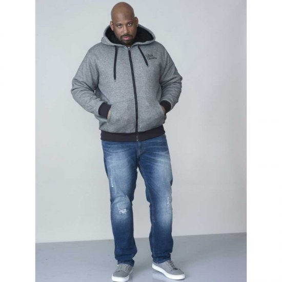 D555 William Sherpa Lined Hoodie - Herren-sweater und -hoodies - Herren-Sweater und -Hoodies in großen Größen