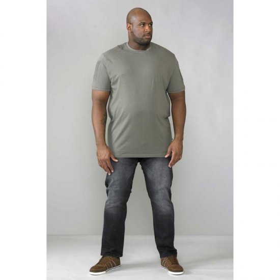 D555 Callum T-shirt Khaki - Herren-T-Shirts - Herren-T-Shirts in großen Größen